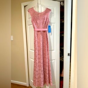 Prom dress long mauve sequins